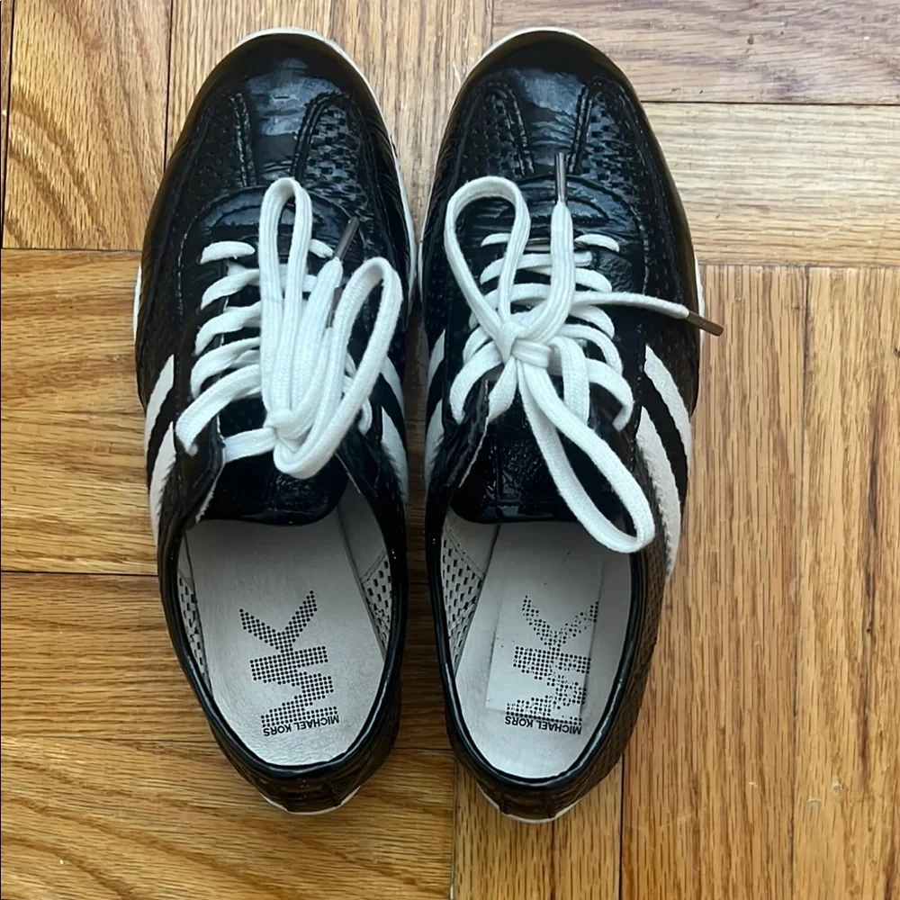 Michael Kors Black and White Sneakers - Picture 1 of 3